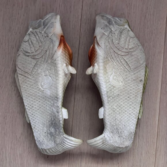 Novelty Fish Slip-on Beach Sandals in Green - Picture 4 of 5